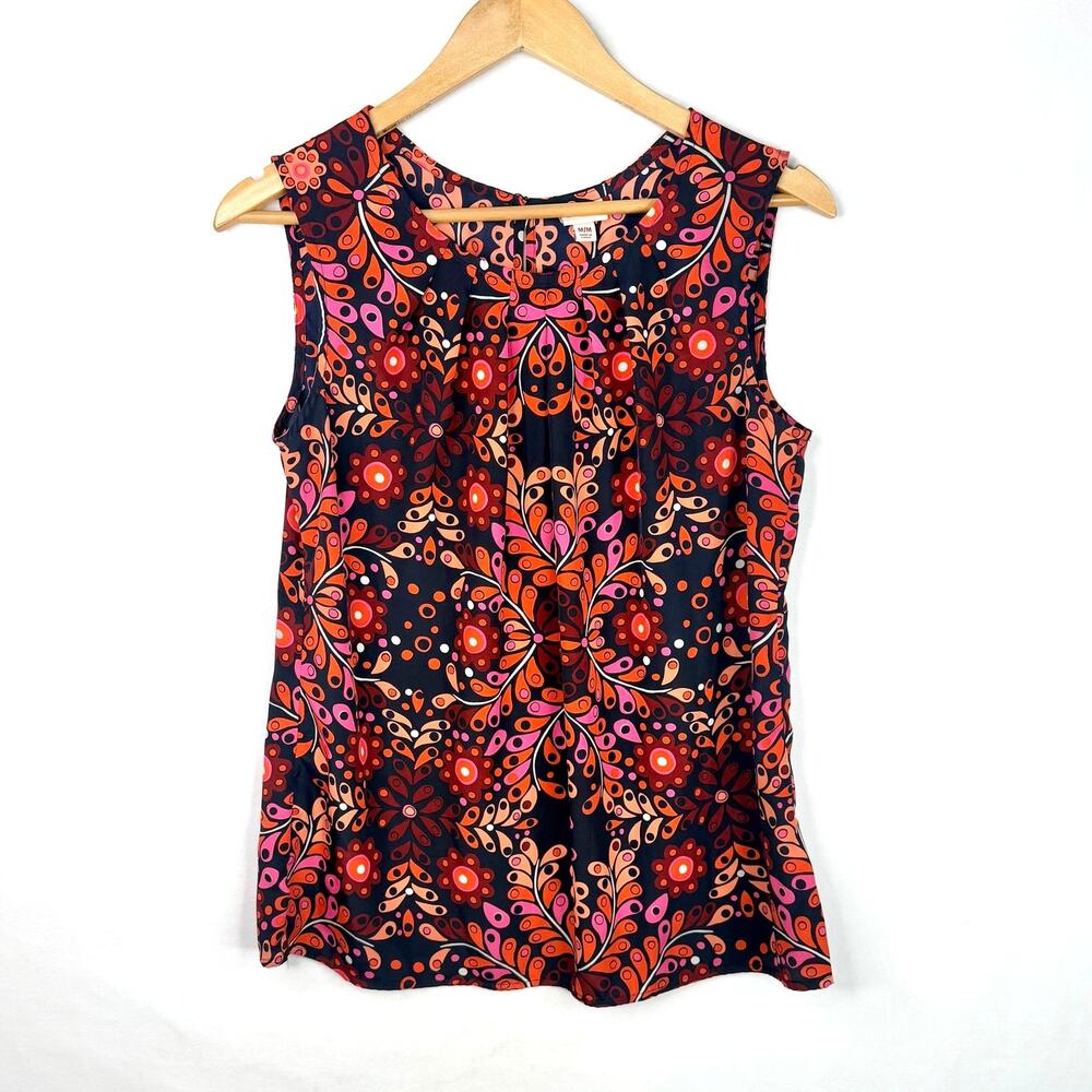 Merona Mod Floral Print Tank Top M